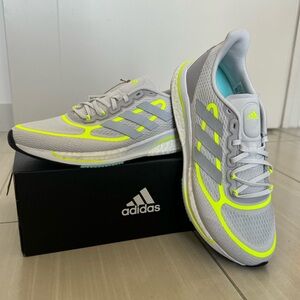 Adidas Women’s Supernova Running Shoes - Light Gray/Neon Yellow - Size 9 - New